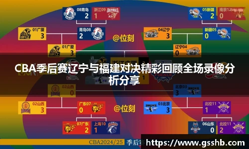 BwinCBA季后赛辽宁与福建对决精彩回顾全场录像分析分享
